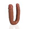 Realrock By Shots RealRock U-Shaped Double Model 12.7 cm Tan - Dual-Ended System