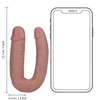 Realrock By Shots U formos dvigubas dildo 5 colių