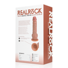 Realrock By Shots RealRock Vibrating &amp; Thrusting Model 8" with Suction Cup - Tan