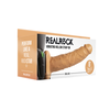 Realrock By Shots RealRock Vibrating Hollow Strap-On 8" Adjustable Intimate Machine, rusvai gelsvas