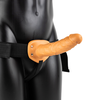 Realrock By Shots RealRock Vibrating Hollow Strap-On 8" Adjustable Intimate Machine, rusvai gelsvas