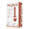 Realrock By Shots RealRock Vibrating Curved Model 20.5 cm - Tan, Suction Base