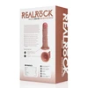 Realrock By Shots Vibrating Regular Curved Cock - 15,5 cm - Tan