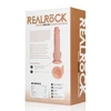 Realrock By Shots Vibruojantis įprastas tiesus gaidys su kamuoliukais - 7" / 18 cm - Minkštimas