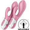 Satisfyer Air Pump Bunny 2 bunny vibratorius Rožinis