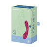 Satisfyer Curvy Trinity 1 klitorio stimuliatorius su raudona vibracija