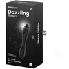 Satisfyer Dazzling Crystal 1 by Dream Toys - Juodas Glass Artistic Pleasure Tool