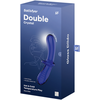Satisfyer Double Crystal dildo szklane Light Mėlyna