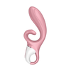 Satisfyer Hug Me bunny vibratorius Rožinė/Balta