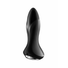 Satisfyer Juodas Vibrating Plug Plug Anal Vibratorius