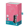 Satisfyer Juodas Vibrating Plug Plug Anal Vibratorius