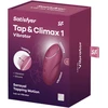 Vibratorius Satisfyer Tap &amp; Climax 1 su Raudonojo sriegimo funkcija