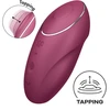 Satisfyer Tap Climax 1 Raudona - Lay-On Vibrator with Dual Stimulation System