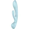Satisfyer Triple Oh Light Mėlyna daugiafunkcis vibratorius