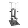 Sexmachine By Shots Open Love Chair Intimate Furniture Adjustable Iron Frame Juodas 183x76x120cm