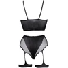 Shots Obsessive 2-Piece Bra Set with Garters Juodas One Size S-XL