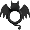 Shots BadBat Silicone Vibrating Ring - Flexible, Juodas, Baterija Powered