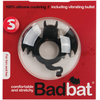 Shots BadBat Silicone Vibrating Ring - Flexible, Juodas, Baterija Powered