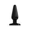 Shots Basic Series Anal Plug 10 cm with Suction Base, Juodas