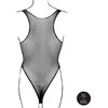 Shots OSX Body Intimate Wear Juodas Fishnet Design Plus Size XL-4XL
