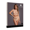 Shots Duo Net Keyhole Crop Top &amp; High-Waist Set Juodas One Size