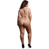 Shots Duo Net Key-Hole Bra Set - Queen Size - Nude