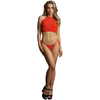Shots Rimba Festive Rhinestone Set - Shimmering Halter Top &amp; Thong, One Size
