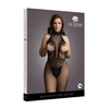 Shots Leg Avenue Plus Size Bodystocking Lace &amp; Fishnet, Halter Neck, XL-4XL