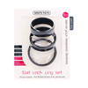 Shots Screaming O Flat Ring Set - Anatomical Silicone Support, 3 Sizes
