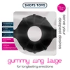 Shots Gummy Ring Large - Flexible Intimate Support Ring, TPE, Clear