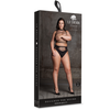 Shots Helike XLV Plus Size Two-Piece Set with Open Cups - Crop Top &amp; Panty