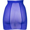 Shots Leg Avenue High-Waist Fishnet Skirt Mėlyna One Size - Vibrant Mesh Overlay