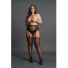 Shots High-Waist Garterbelt Stockings - Plus Size