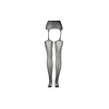 Shots High-Waist Garterbelt Stockings - One Size