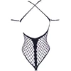 Shots Leda XIII Bodysuit with Crossed Neckline &amp; Off-Shoulder Straps One Size