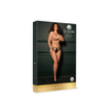 Shots Le Desir Lena Plus Size Briefs with Open Design and Gold Accents