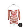 Shots Leg Avenue Long Sleeve Mesh Mini Dress Juodas One Size S-XL