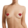 Shots Nipple Cover Set - Cross Star Heart - Raudona
