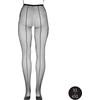 Shots OSX Pantyhose Juodas - XL-4XL, Soft Stretch, Fine Fishnet Design