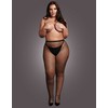 Shots OSX Pantyhose Juodas - XL-4XL, Soft Stretch, Fine Fishnet Design