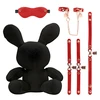 Shots Rabbit Bondage - Velvet - Large - Juodas
