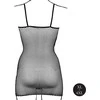 Shots OSX Short Juodas Fishnet Dress with Spaghetti Straps, Size XL-4XL
