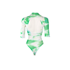 Shots Leg Avenue Short Sleeve Tie-Dye Fishnet Bodysuit &amp; Face Jewel Set, Multicolor