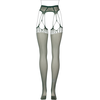 Shots Shredded Suspender Fishnet Pantyhose One Size Juodas