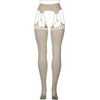 Shots Leg Avenue Shredded Suspender Fishnet Pantyhose Queen Size Juodas