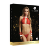 Shots Obsessive Snow Angel Raudona &amp; Baltas Lace Lingerie Set One Size S-XL