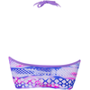 Shots Leg Avenue Fishnet Strappy Halter Crop Top + Eye Sparkle Sticker, One Size