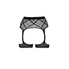 Shots Striped, Fishnet Garterbelt - One Size