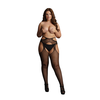 Shots Leg Avenue Plus Size Suspender Pantyhose with Strappy Waist XL-3XL