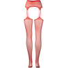 Shots Suspender Rhinestone Fishnet Pantyhose One Size - Elegant Priedas